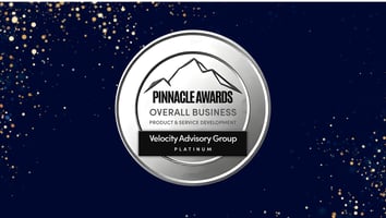 Velocity Advisory Group Named Pinnacle Awards Platinum Winner for Product & Service Development